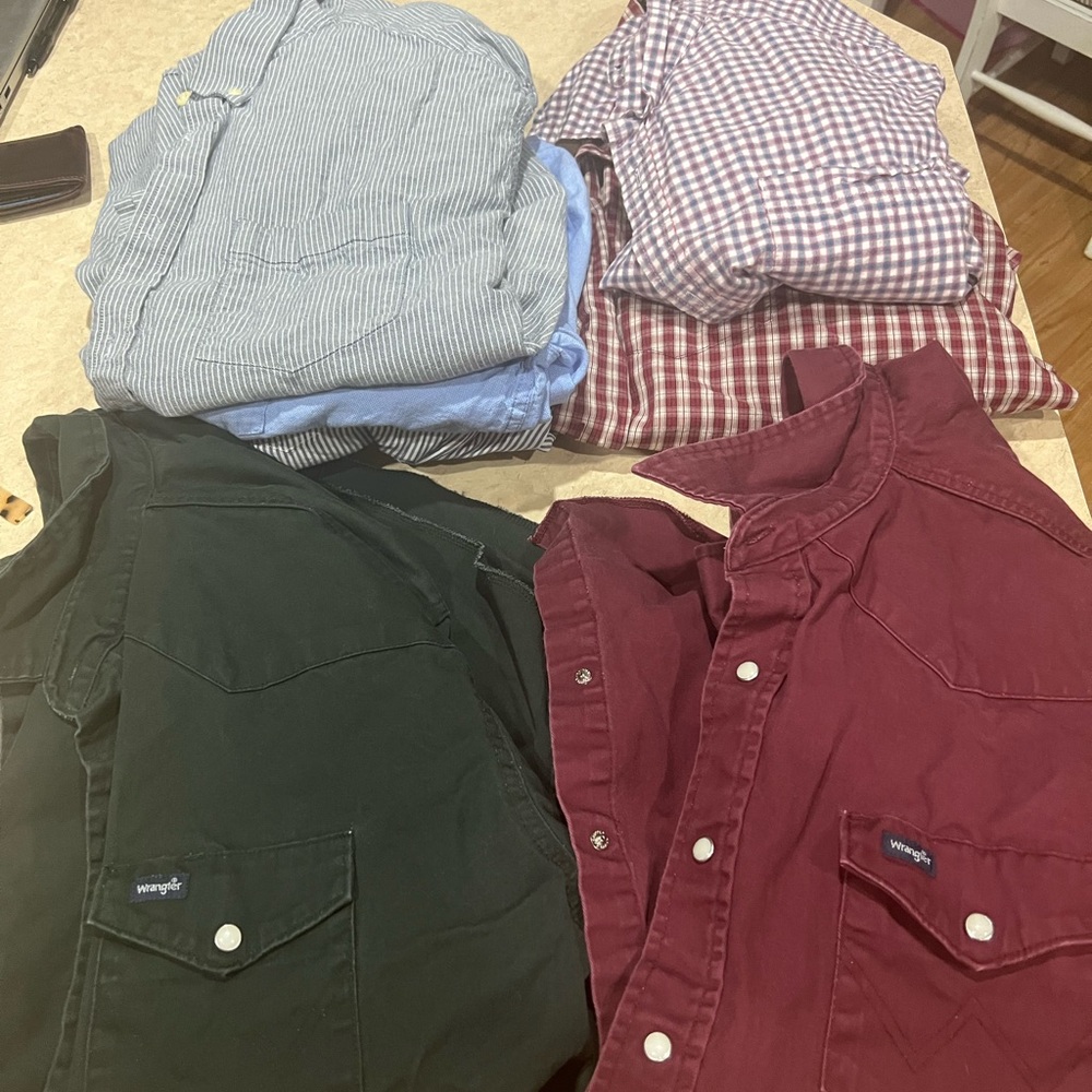 Lot of (6) Vintage button down shirts